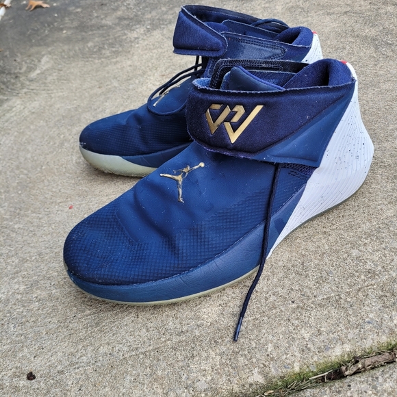 A1-Air Jordan 'Why Not?' ZER0.1 Tribute Blue sneakers Men SZ 12 Shoes - Picture 9 of 10